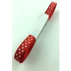 Hobigram Kırmızı Puantiyeli Saten Kurdele 1 cm