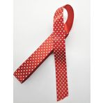 Hobigram Kırmızı Puantiyeli Saten Kurdele 2,5 cm 2 Metre