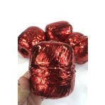 Hobigram Koyu Kırmızı Metalik Parlak Rafya Ip 1 Top 50 Gram 110 Metre