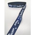 Hobigram Lacivert Hoş Geldin Bebek Temalı Grogren Kurdele 2,5 cm 1 Metre
