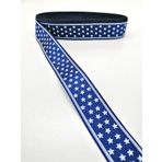 Hobigram Lacivert Yıldızlı Grogren Kurdele 2,5 cm 2 Metre - 256501063