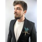 Hobigram Mavi Cipsolu Damat Yaka Çiçeği 5 Adet