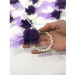 Hobigram Mor Çiçekli İncili Nedime Bilekligi-KS-1118