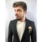 Hobigram Mor Karışık Renkli Otlu Damat Yaka Çiçeği 5 Adet