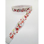 Hobigram Noel Baba Desenli Grogren Kurdele 2,5 cm 1 Metre - 2122020196343