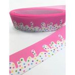 Hobigram Pembe Beyaz Şeker Desenli Grogren Kurdele