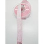 Hobigram Pembe Çam Ağacı Yıldızlı Grogren Kurdele 2,5 cm 2 Metre