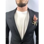 Hobigram Pembe Cipsolu Pamuk Otlu Damat Yaka Çiçeği