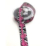 Hobigram Pembe Fiyonk Desenli Grogren Kurdele 2,5 cm