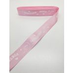Hobigram Pembe Hoş Geldin Bebek Temalı Grogren Kurdele 2,5 cm 2 Metre - 31220202008