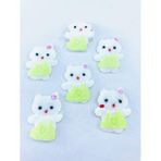 Hobigram Pembe Tokalı Ayıcık Dikmeli Yapıştırmalı Süs Malzemesi