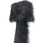 Hobigram Suni Kürk Yapay Peluş Şerit Siyah En 12 cm