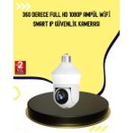 Hobilinka 1080P Görüntü Kaliteli Wi-Fi Ampul Tipi Güvenlik Kamerası