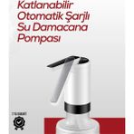 Hobilinka Akıllı Şarjlı Damacana Pompası Tek Tuşla Su Dolum - 001-Renkli