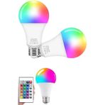 Hobilinka Ayarlanabilir Parlaklık Rgb LED Ampul Beyaz Lamba ve Renkli Ampul - 000-Siyah
