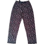 Hobilinka Beli Lastikli Mevsimlik Viskon Penye Pantolon Siyah - Renkli - -- - 2XL