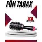 Hobilinka Fön Tarak 1200 W Saç Şekillendirici Saç Düzleştirici Saç Kurutma - 0 - Siyah