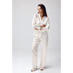 Hobilinka Freshness 9950-PT Saten Dantel Detaylı Pijama Takımı - Ekru