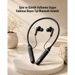 Hobilinka Kablosuz Boyun Tipi Bluetooth Kulaklık Mikrofonlu Spor ve Günlük Kullanıma Uygun - 1