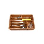Hobilinka Küçük - Ahşap Renk - 7 Bölmeli Çekmece Içi Kaşıklık 36X32CM (4887) - (No Color) - 1