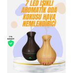 Hobilinka LED Işıklı Ultrasonik Oda Nemlendirici ve Uçucu Yağ Difüzörü - Renkli