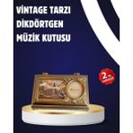 Hobilinka Piyano Tasarım Müzik Kutusu Balerin Figürü ve Takı Bölmeli - 1