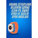 Hobilinka Ultra Akıllı Saat 49 mm Çift Kordonlu Arama Cevaplama Bluetooth Bağlantılı - 35 - 48 mm - 1 - 01P-Pembe