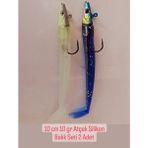 Hobimexpress 2023 Model Levrek-Çinekop-Lüfer-Kofana-Turna-Baracuda Silikon Balık Seti ( 10 cm 10 gr 2'li Set )