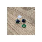 hobimon Amigurumi 12 Mm Vidalı Renkli Simli Göz - Yeşil - 10 Adet (5 Çift) Kilitli Göz