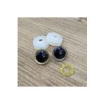 hobimon Amigurumi 16 Mm Vidalı Renkli Simli Göz - Gold - 10 Adet (5 ÇİFT) Kilitli Göz