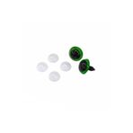 hobimon Amigurumi Vidalı Renkli Göz - Yeşil - 16 Mm - 20 Adet (10 ÇİFT) Kilitli Göz