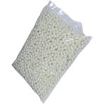 Hobimos Krem Plastik İnci 8 mm 100 Gram 325-400 Adet Çanta ve Anahtarlık Yapımında Kullanılır