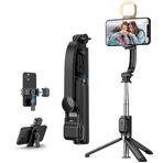 Hobimtek Çok Amaçlı Işıklı Selfie Çubuğu Masa Üstü Tripod Kumandalı Selfie Dolgu Işığı Dahil 107 Cm C01s
