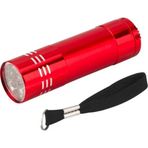 Hobimtek HD-16 Kırmızı Alüminyum Kasa 9 LED Ultra Violet Uv Mini El Feneri