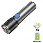 Hobimtek HT-015 Mini Profesyonel WT-015 Gri Ultra Güçlü T6 LED Zoom El Feneri