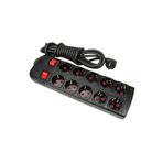 Hobimtek Sistem 2000 10LU Grup Priz 2 Metre 5+5 Anahtarlı Bağımsız Akımlı 10’lu Çoklu Priz