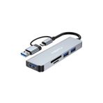 Hobimtek Usb C Hub 5 In 1 Alüminyum Type C Hub Multiport Adaptör Sd Tf Kart Okuyucu 5 Port Type C Çevirici