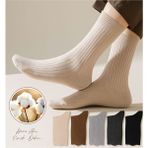 Hobins Sportswear & Company 5'çift Derbi Soket Çorap Pamuklu Bej & Kahve Tonları Özel Unisex Serisi Yetişkin Çorabı - 40 - 45 - Kahverengi