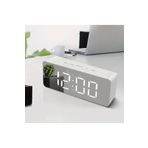 HOBİPİX Aynalı Çalar Saat Alarm Takvim Led Dijital Masa Saati