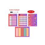 HOBİREYON Çocuklar İçin Planlayıcı Set(Alışkanlık Takibi,Haftalık Planlayıcı,Sorumluluk Takibi,Ders Programı)