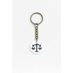 Hobireyon Terazi Burcu NFC Anahtarlık – Akıllı Temassız Bağlantı Özellikli Burç Anahtarlığı (3,5 cm)