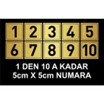 Hobishop Dolap Numarası Masa Numarası Daire Kapı Numarası Metal Levha 1 Den 10 A Kadar