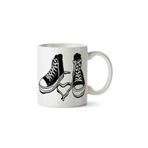 HobiShop(5512) All Star Converse Porselen Kupa Bardak Beyaz
