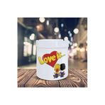 HobiShop(7220) Kokusuz Sigara Küllüğü - Kokusuz Kül Tablası - Doğart Sanat Love Is.. Şıpsevdi Baskılı Kül Tablası Beyaz