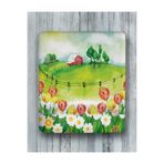 HobiShop(7741) Pembe Kulübe Bilek Destekli Mouse Pad Beyaz