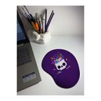 HobiShop(7827) Şekerli Kuru Kafa Bilek Destekli Mouse Pad Beyaz