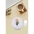 HobiShop(8056) Dünyayı Keşfeden Teddy Desenli Bilek Destekli Mouse Pad Renkli