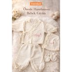 hobittubaby Yenidoğan bebek Müslin isimli nakışlı alt üst takım