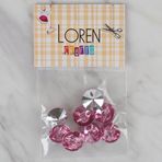 Hobium Loren Crafts 202 Pembe 8'li Düğme