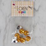 Hobium Loren Crafts 206 Hardal Sarısı 8'li Düğme